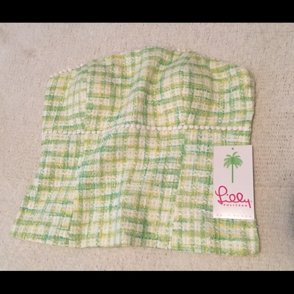 Lilly Pulitzer Tweed Strapless Top